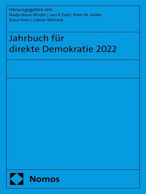 cover image of Jahrbuch für direkte Demokratie 2022